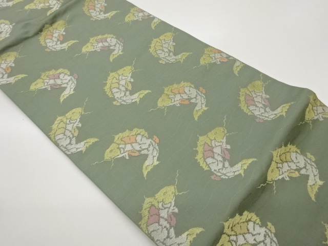 JAPANESE NAGOYA OBI / WOVEN RUGGED SHORE